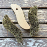 Three Redecker Scrub Brushes with view of bristles