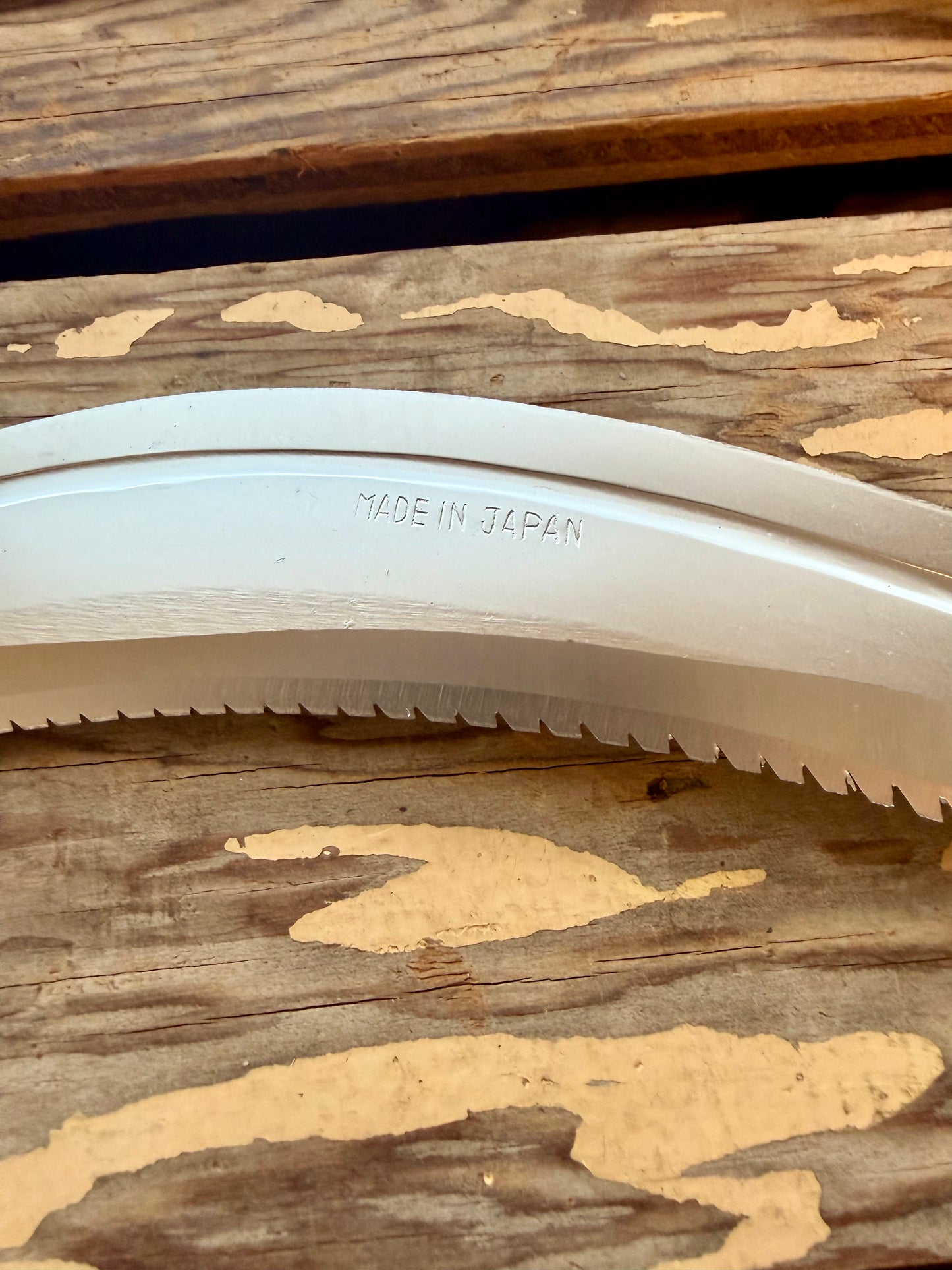Takemoto Serrated Saw Sickle close-up