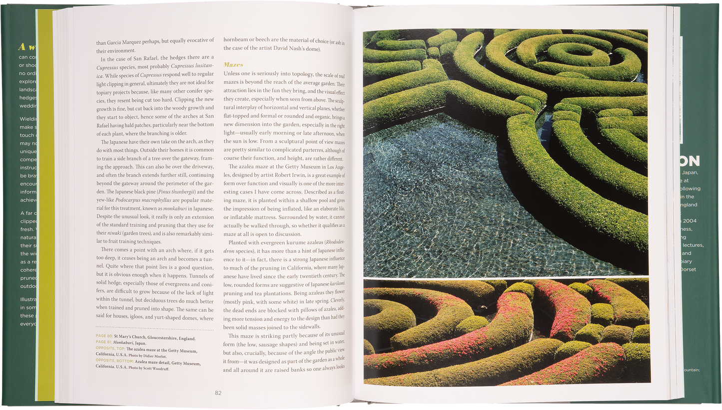 Open view of pages 82 & 83 in Niwaki's The Art of Creative Pruning Book