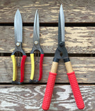 Niwaki Mini Shears Vinyl Grip Handles Steel with Tobisho Barracudas & Topiary Clippers