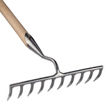Sneeboer Garden Rake 10 tines Flathead Rake