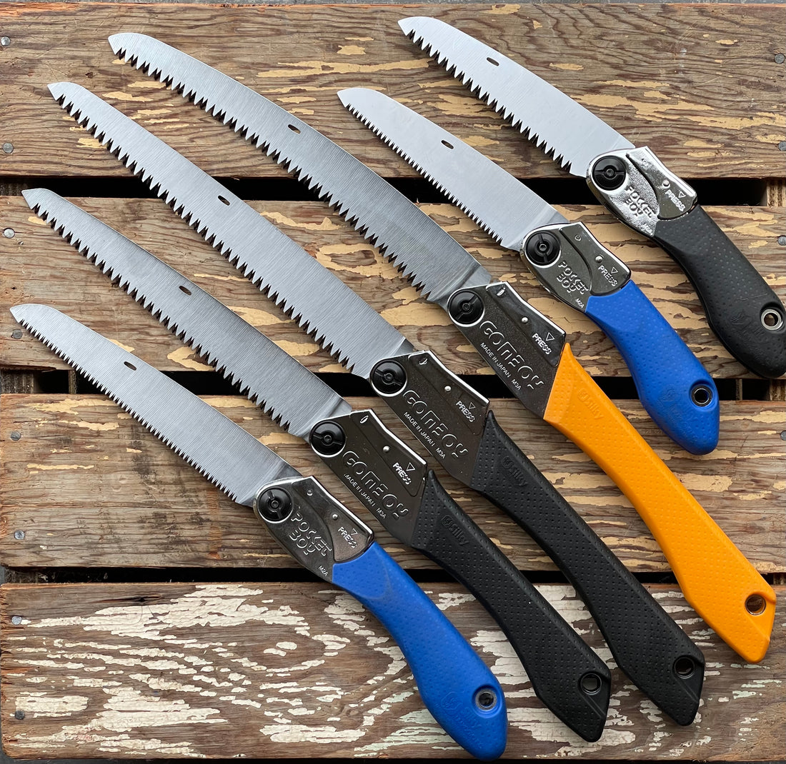 Collection of Japanese Silky and ARS saws available in Victoria and Vancouver