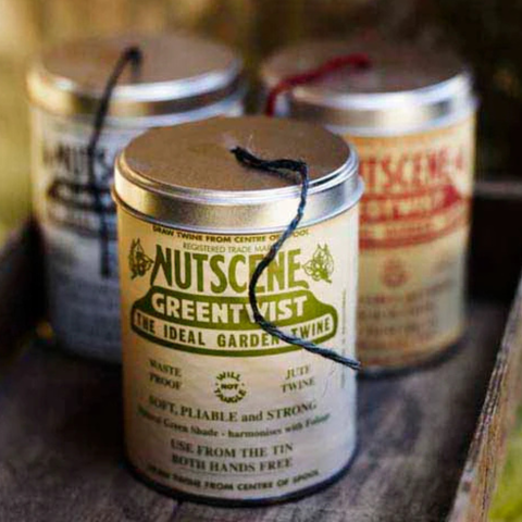 Collection of Nutscene Tin O' Twine colours, including Green, Natural & Black