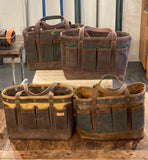 Deluxe Leather Garden Tool Tote