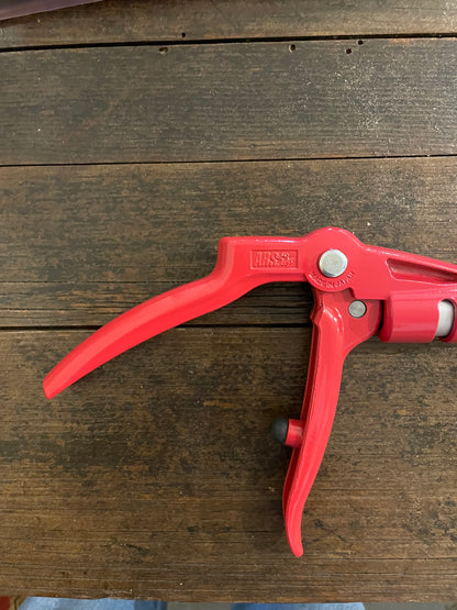 Close-up of ARS Pole Pruner Long Reach Secateurs 4ft Handle