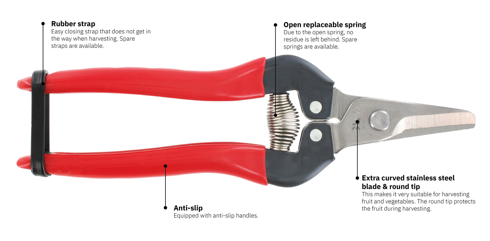ARS HP-310 Curved Harvest Snips, Fruit Pruner
