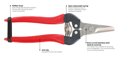 ARS HP-310 Curved Harvest Snips, Fruit Pruner