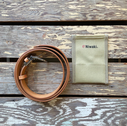 Niwaki Back Pocket Pouch with Niwaki Leather Belt