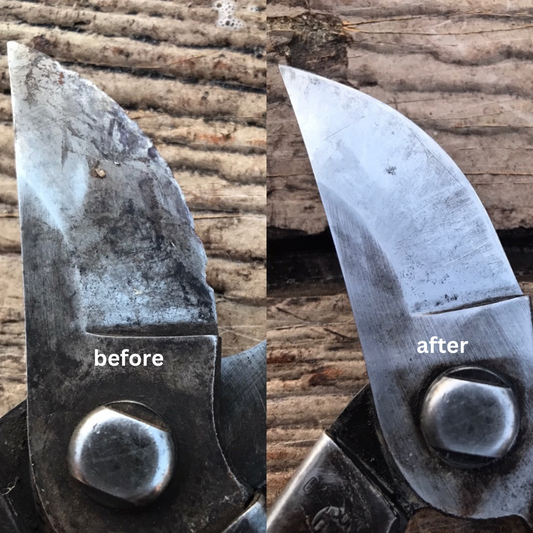 Promotional image for Cleaning and Sharpening service at Gardener's Kit