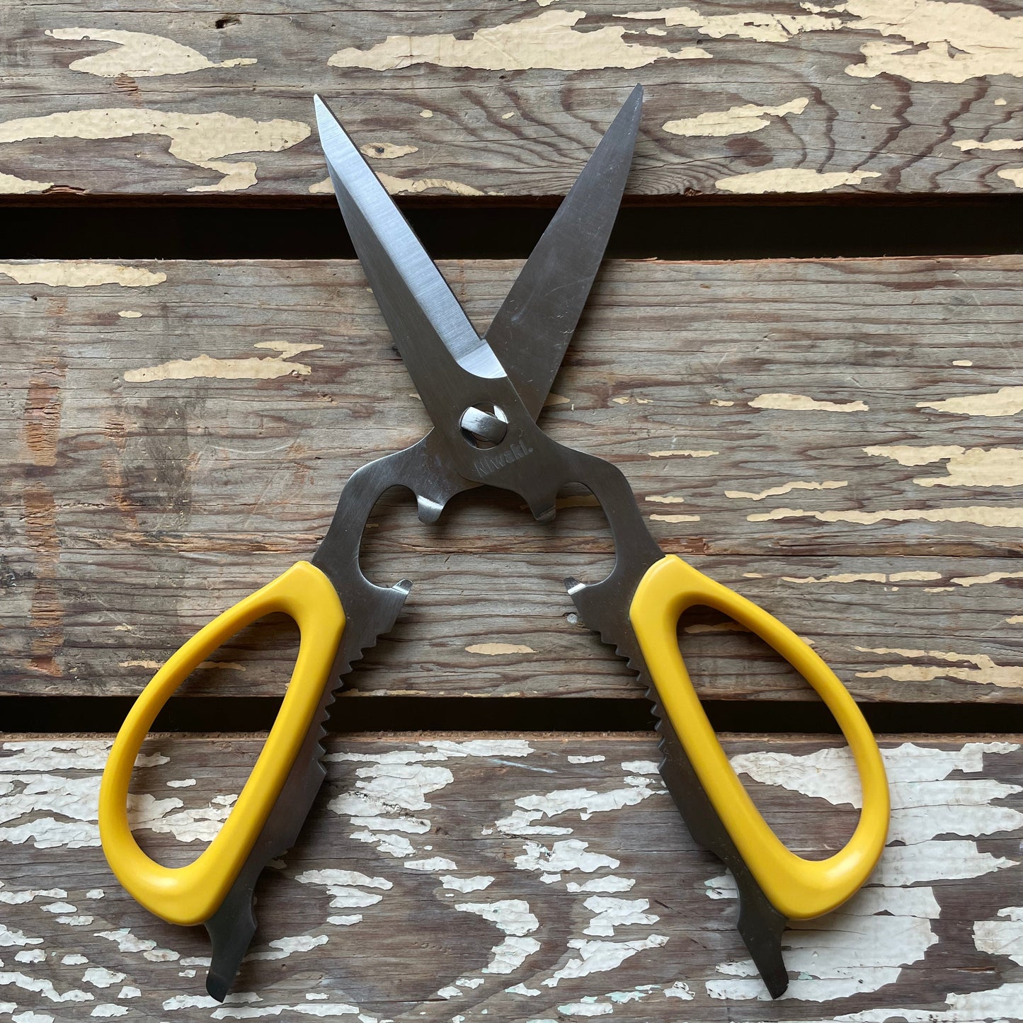 Niwaki Mainichi Garden Scissors with blades open