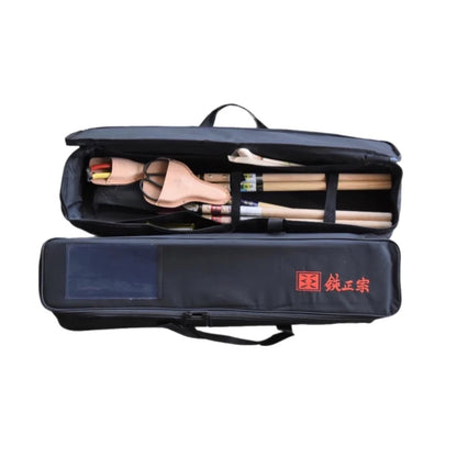 Masamune Tool Bag in open and closed position on white background