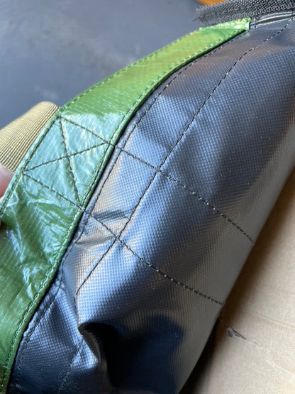 Close-up of Niwaki Leaf Bag stitching and interior
