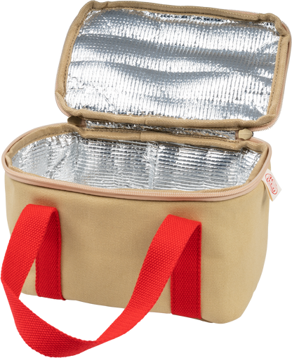 Niwaki foil insulated lunch bag unzipped to show interior