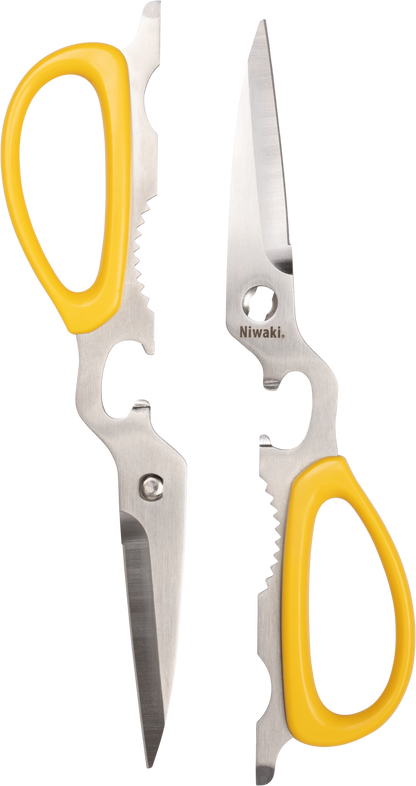 Niwaki Mainichi Kitchen Scissors Blades Separated