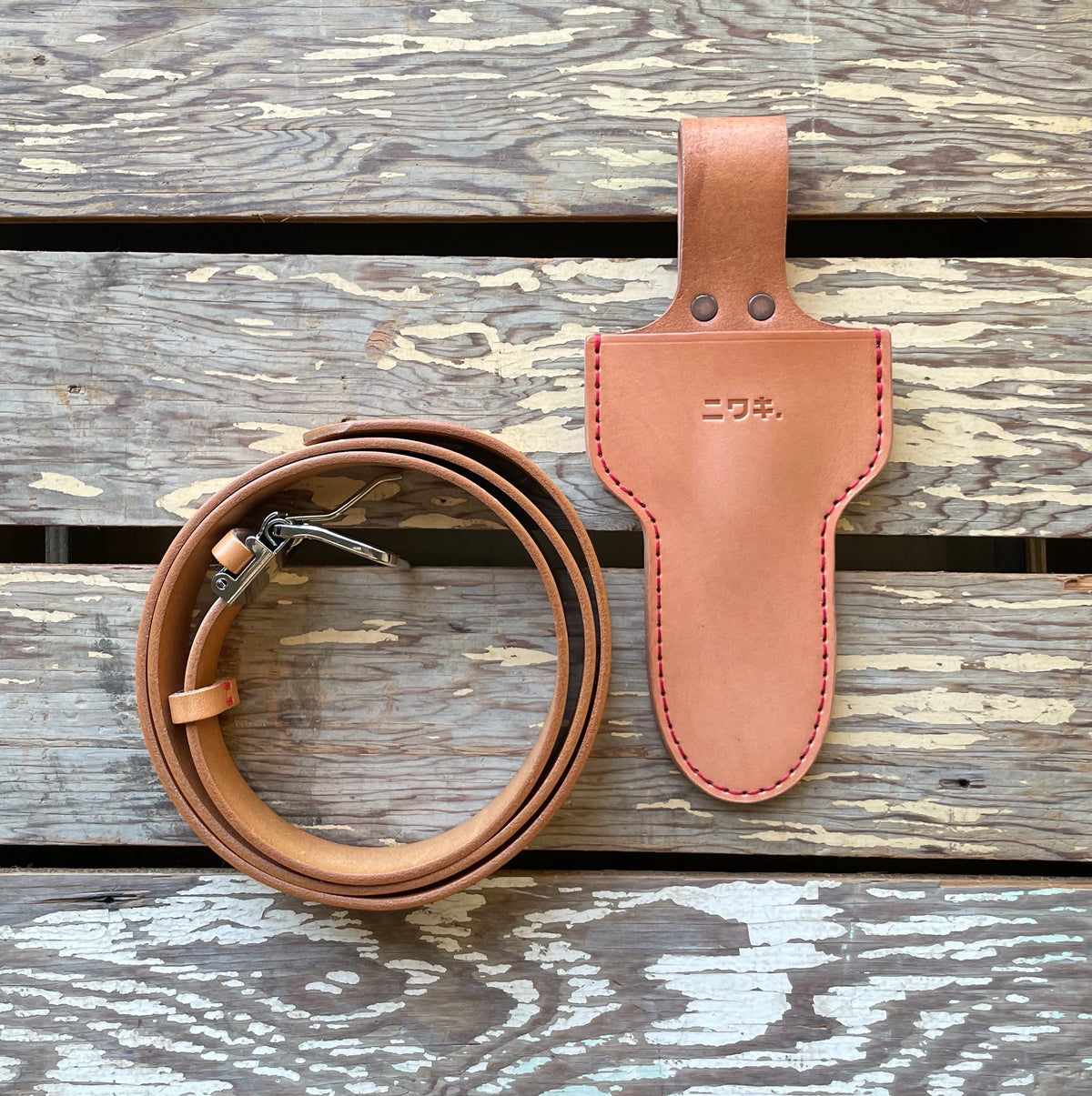 Niwaki Wide Single Holster with Niwaki Leather Belt