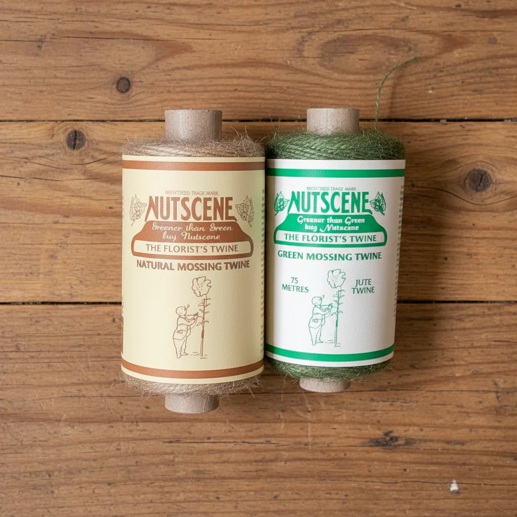 Nutscene Mossing Twine in Green and Natural colour