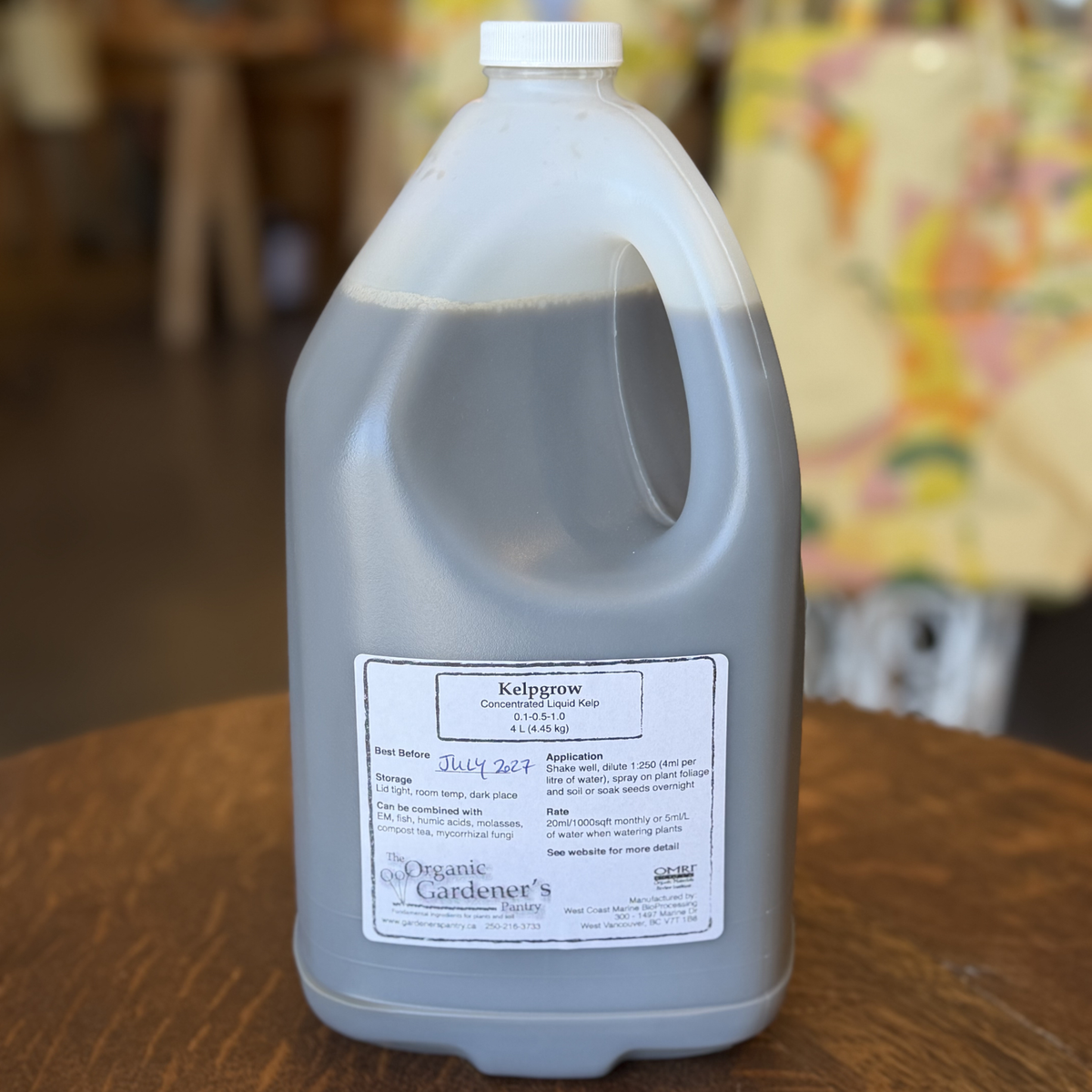 Organic Gardener's Pantry Kelpgrow Liquid Kelp Fertilizer 4 L