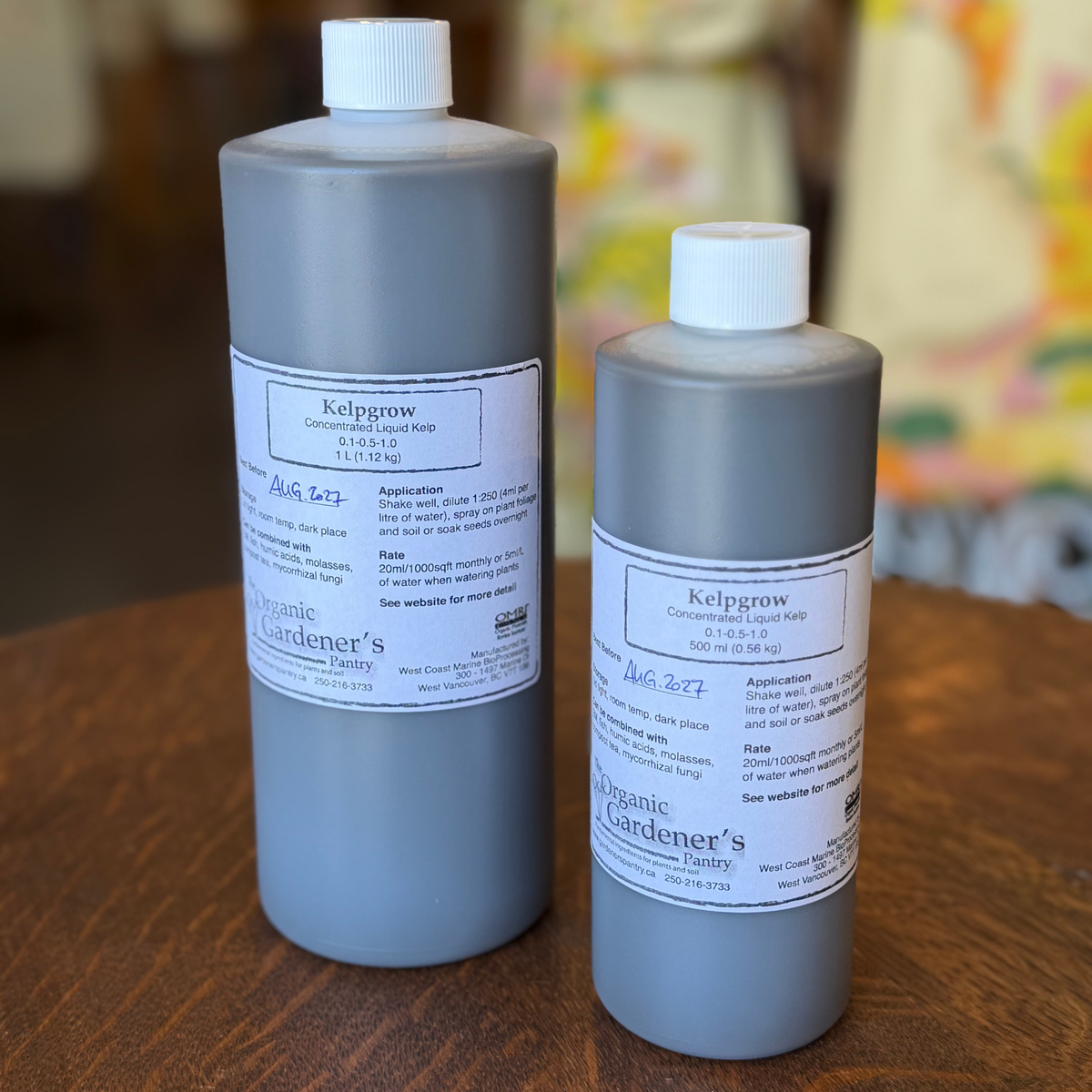 Organic Gardener's Pantry Kelpgrow Liquid Kelp Fertilizer in 500ml and 1L sizes