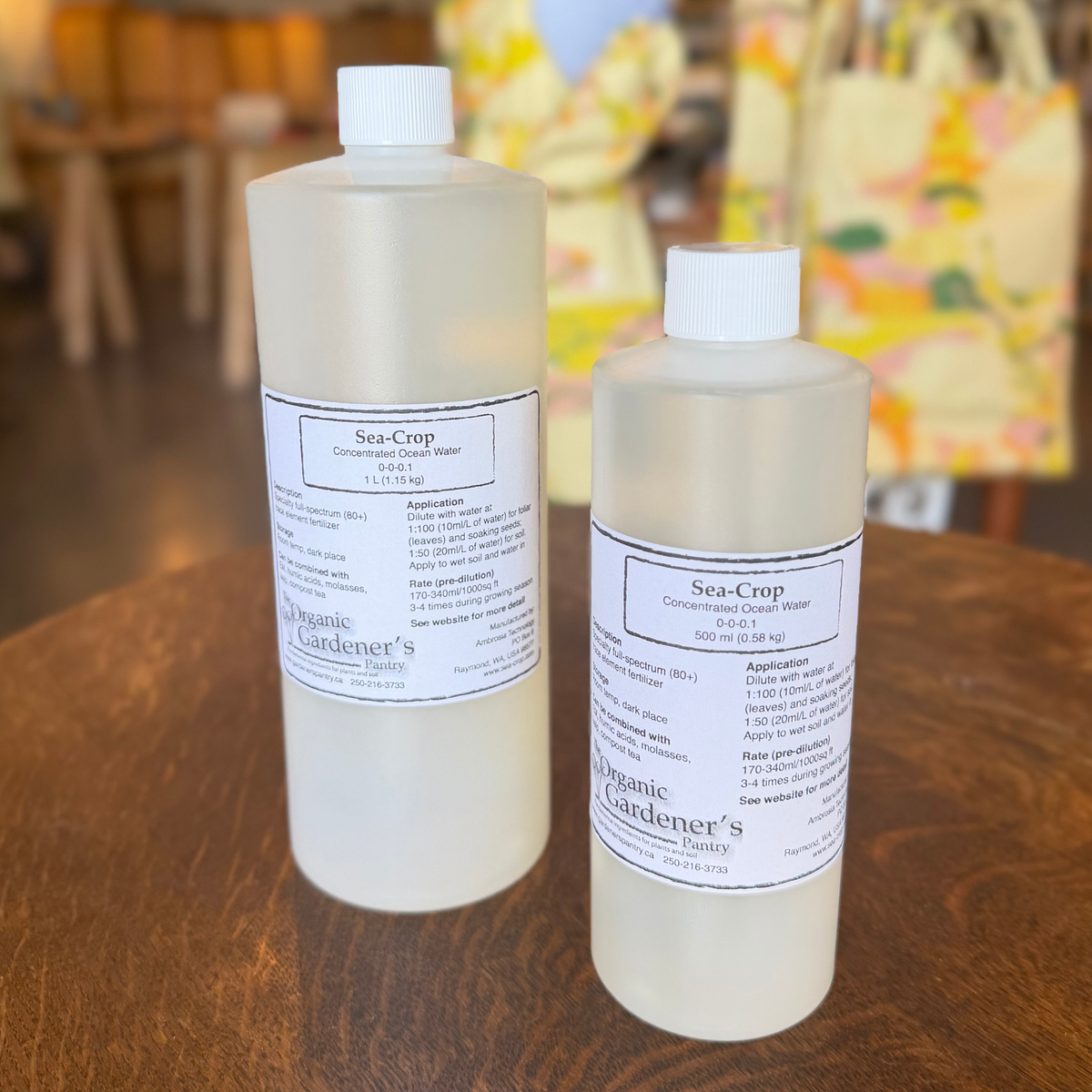 Organic Gardener's Pantry Sea-Crop Fertilizer in 500ml and 1L sizes