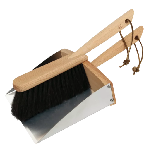Redecker Dustpan & Hand Brush Set for cleaning and sweeping
