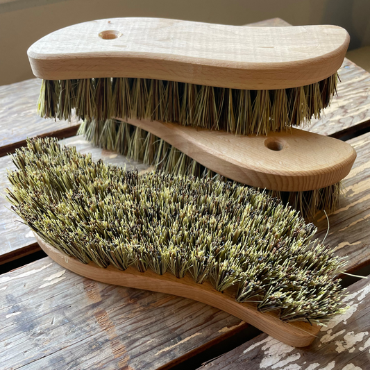 Redecker Scrub Brushes with view of bristles