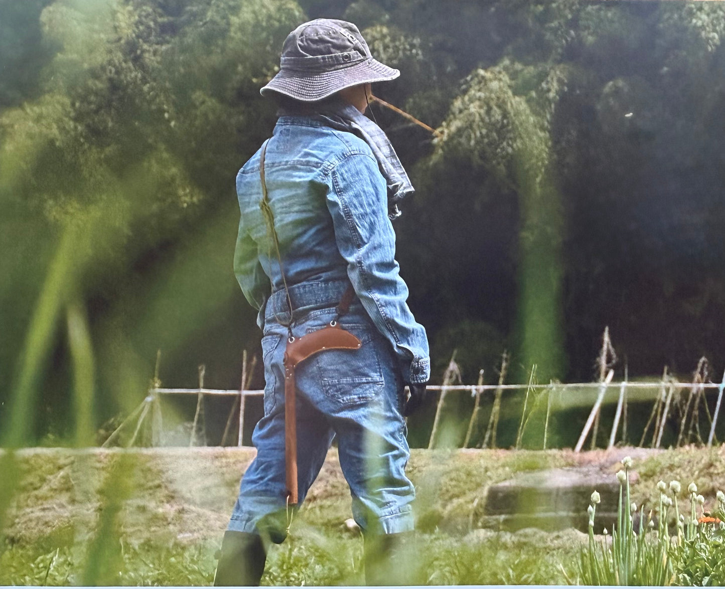 Takemoto Serrated Sickle set being worn with shoulder strap