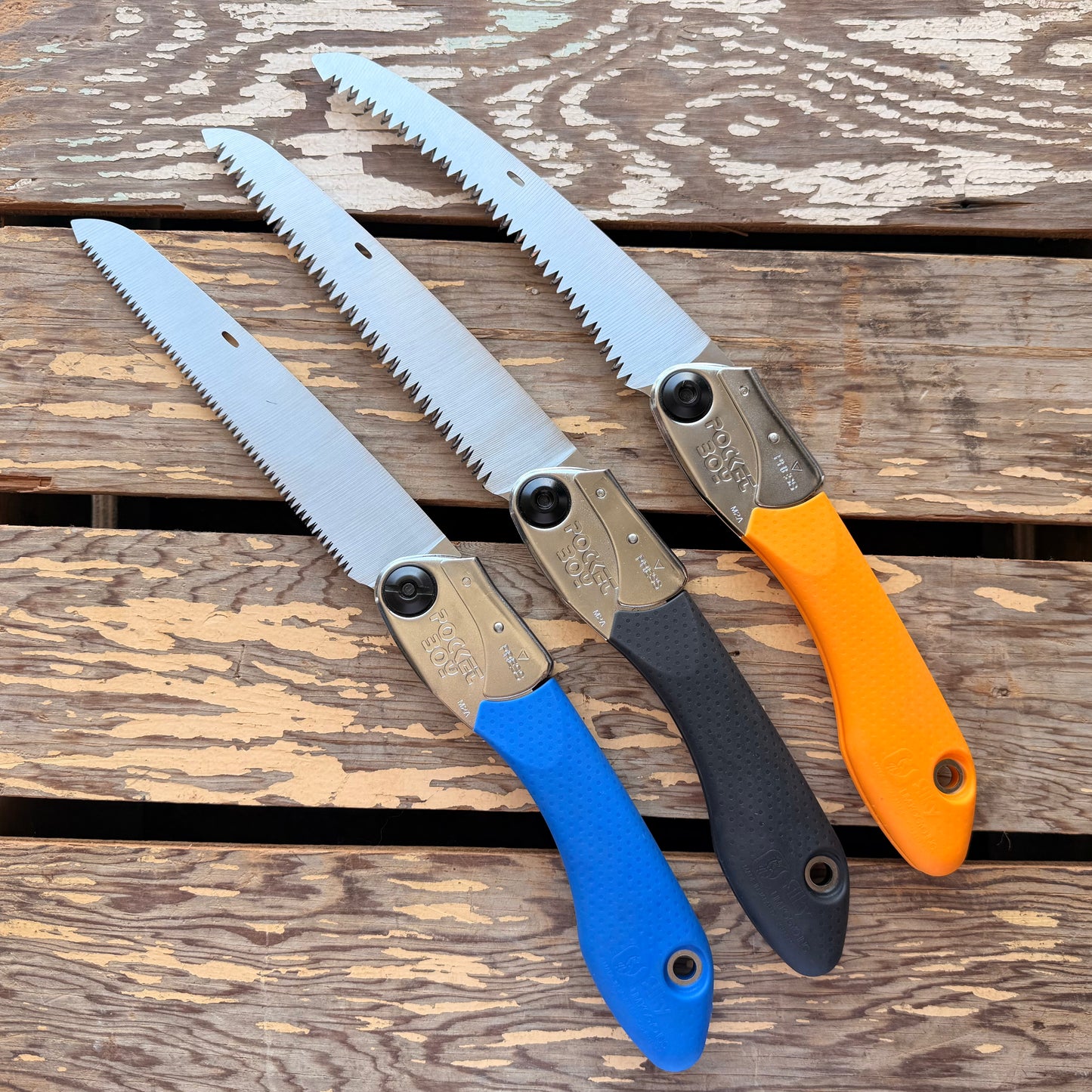 Three Silky Pocketboy Hand Saws
