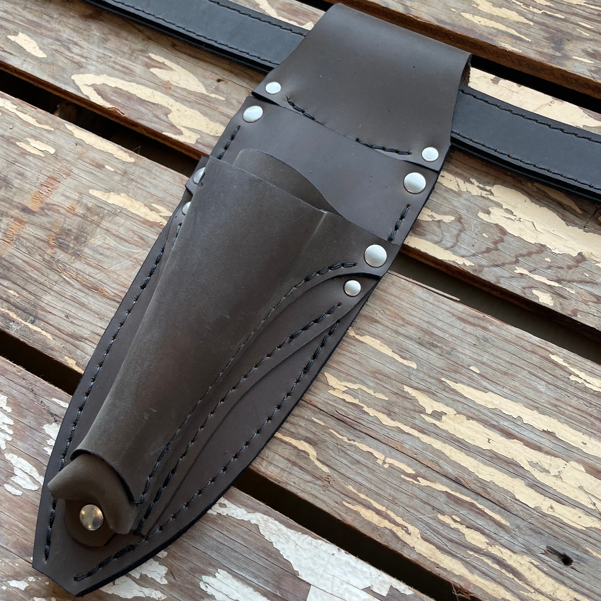 Deluxe Double Holster + Pouch with Deluxe Leather Belt