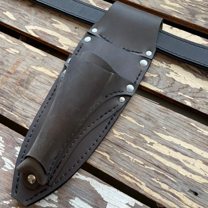 Deluxe Double Holster + Pouch with Deluxe Leather Belt