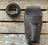 Leather Belt Bucket Holster and Deluxe Leather Belt