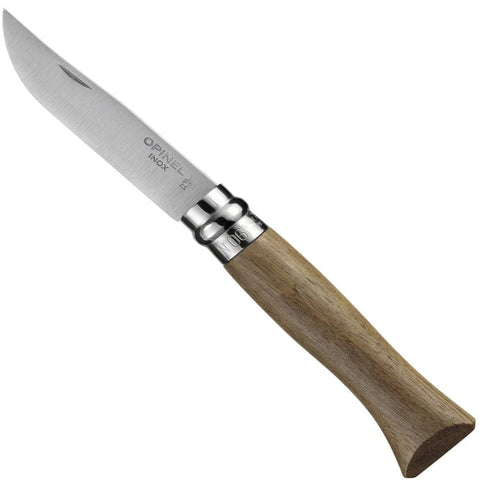 Opinel No. 06 Stainless Steel Folding Knife Walnut Handle