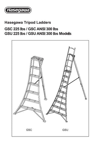 Hasegawa Tripod Ladder Safety & User Guide