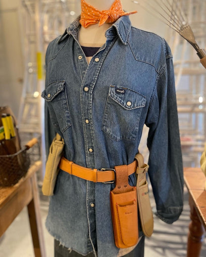 Niwaki Double Holster and Hori Hori on Niwaki Belt