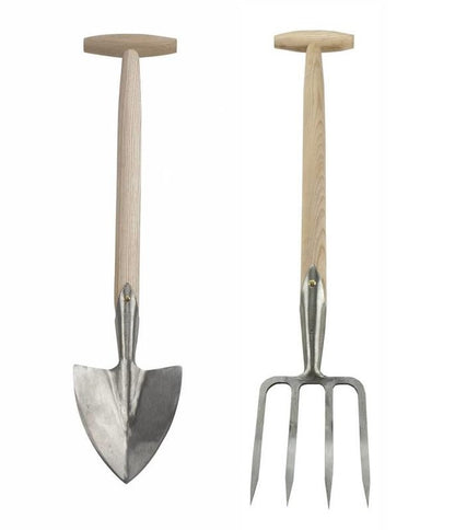 Sneeboer Great Dixter Short Fork and Great Dixter Planting Spade set