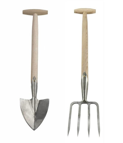 Sneeboer Great Dixter Planting Spade & Great Dixter Short Fork Set