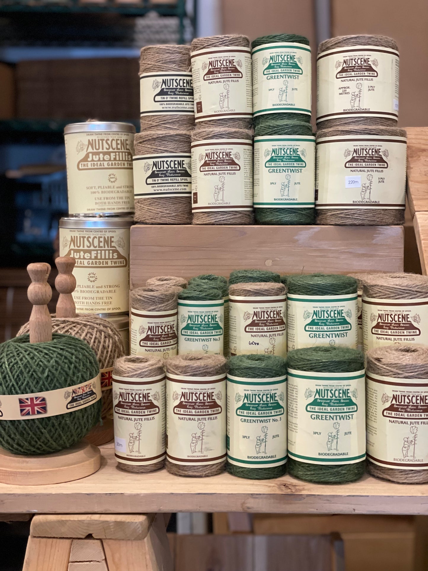 Nutscene Natural Garden Jute Twine Display